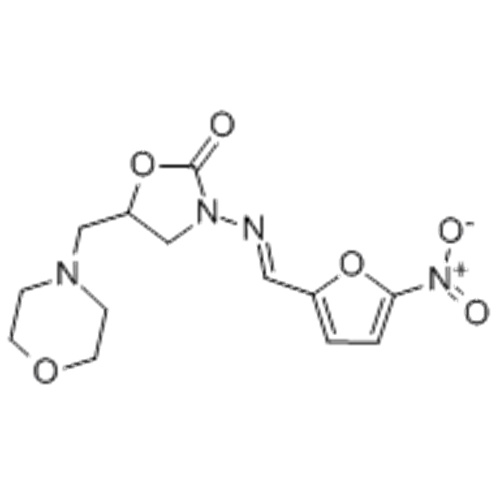 2-Oxazolidinone,5-(4-morpholinylmethyl)-3-[[(5-nitro-2-furanyl)methylene]amino]- CAS 139-91-3