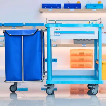 Linen Cart with Detachable Linen Bag