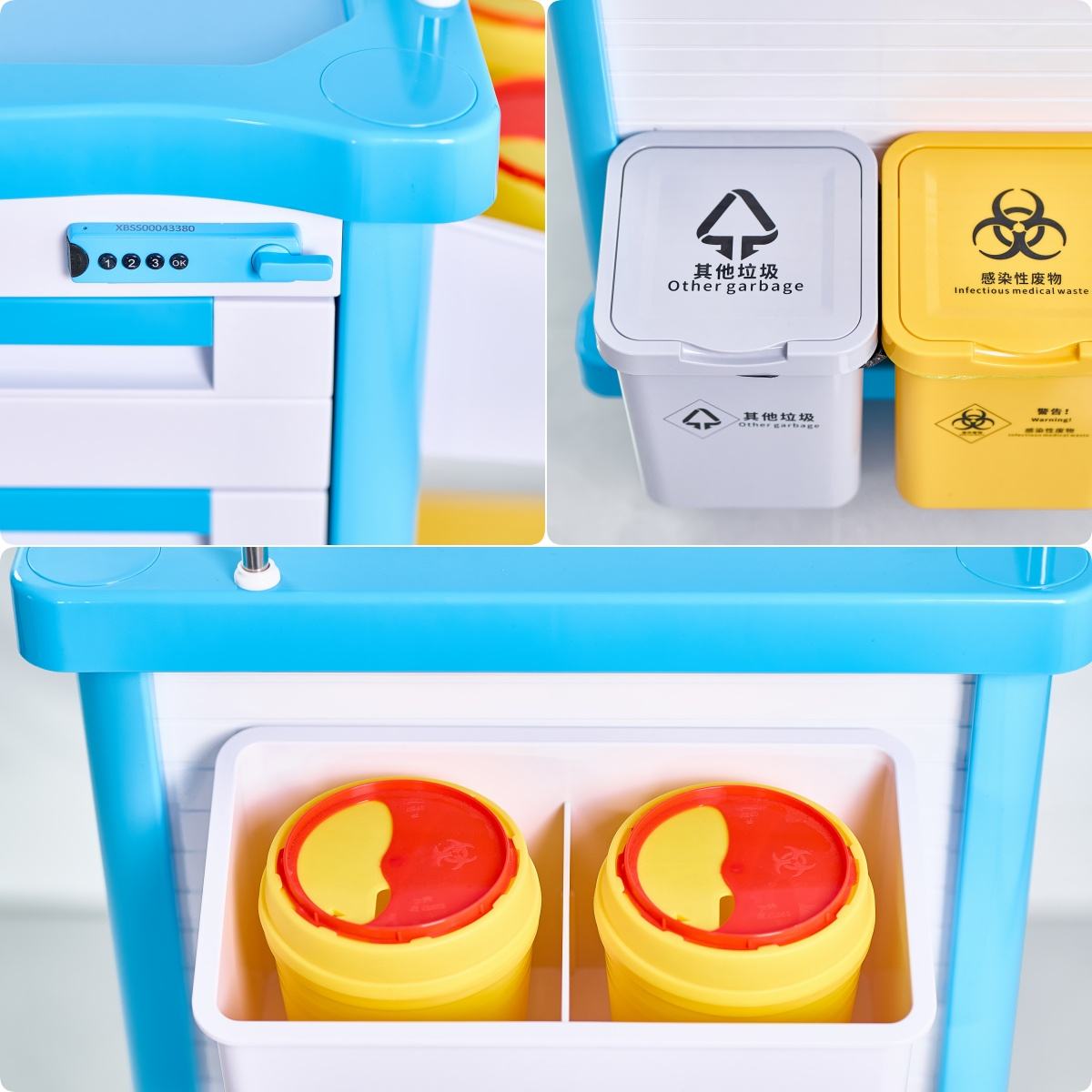 medicine trolley with drawers