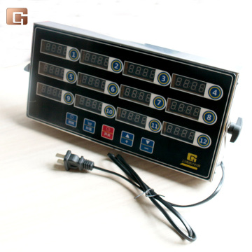 Stainless Steel 8 Channel Digital Kitchen Timers with Loud Alarm