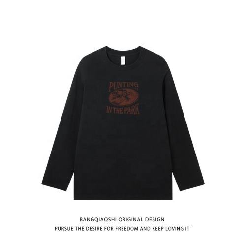 Blank Sweatshirt 230 grams Custom Logo Long Sleeve T Shirt Manufactory