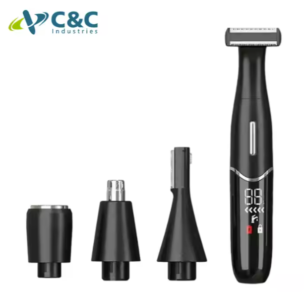 4 in 1 LED Display Body Trimmer for Men