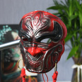 Máscara de resina de meia face chinesa Wuxia Anime