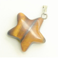 Star Shape Yellow Tiger eye pendant