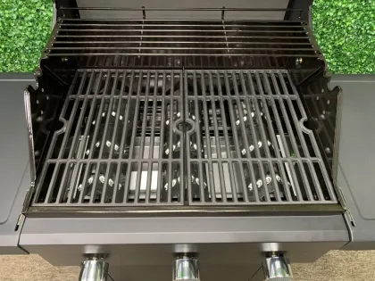 Atlanta 3 Burner Gas Grill with Side Shelf for Outdoor Cooking Kitchen