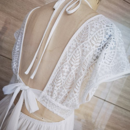 Damen Spitze süßes V -Hals kurzärmeliges Kleid
