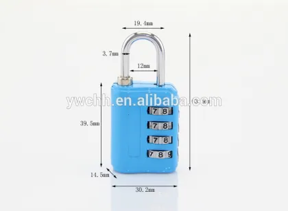 Digital luggage padlock combination padlock