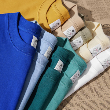 Custom Logo Printed 100% Cotton Men's Oversized T-Shirts with Embroidered Graphics