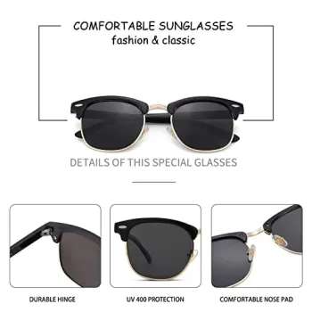 Half Frame Polarized Sunglasses for Outdoor Sports