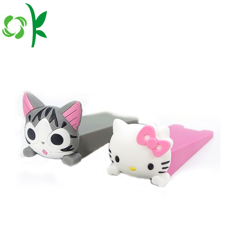 Cartoon Design Silicone Door Stopper Wedge for Baby