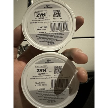 Zyn Fox Velo 3mg/6mg/9mg Plastic Dzrt