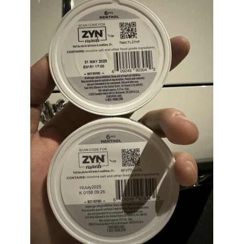 Zyn Fox Velo 3mg/6mg/9mg Plastic Dzrt