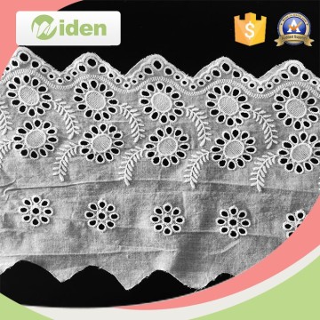 China diamond white cotton embroidery lace clothing