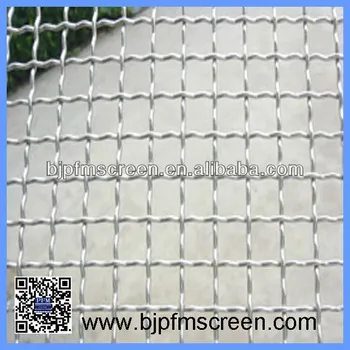 high quality stainless steel single weave crimped wire mesh