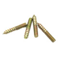 10pc Carbon Steel hanger bolt M4-M10x30mm Double Headed Bolt Self-tapping Screw for sofa Furniture connection Fastener Hardware