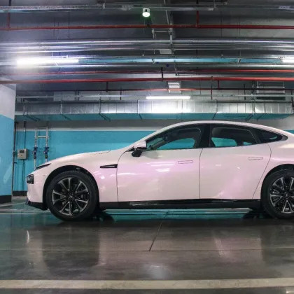 Platinum Phantom Pink Car Wrap