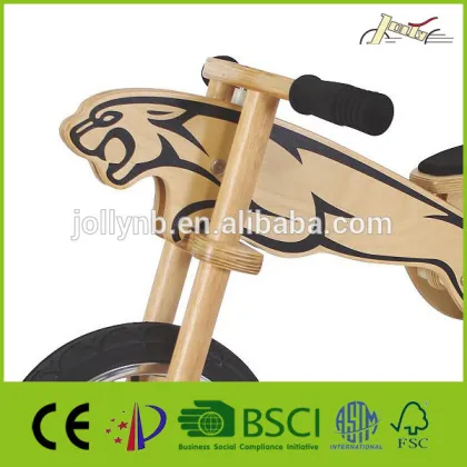 Jaguar 12" Wooden Children Bicycles as Balance Toys