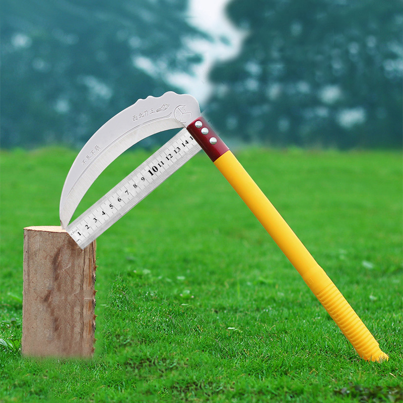High quality cheap agricultural rice harvesting knife Outdoor multifunctional sickle Sharp weeding tool