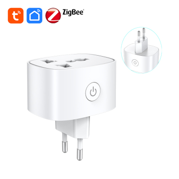 Smart EU Plug with Energy Monitor - Tuya Zigbee Mesh, 20A/16A, Compatible with Any Smart Home Solution