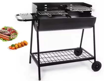 Portable outdoor charcoal grill