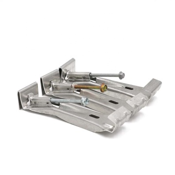 6-Inch Aluminum K-Style Rain Gutter Hanger Bracket with 1/4" Screw