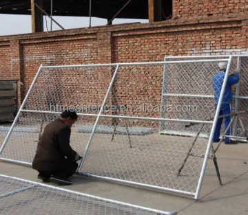 galvanized construction temporary chain link fence