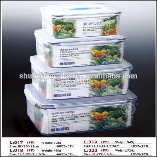 Plastic preservation box for storage