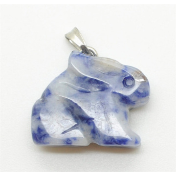 Rabbit Shape Sodalite pendant