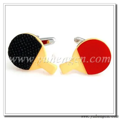 New Novelty Table Tennis Racket Sports Cufflinks