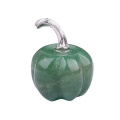 Green Aventurine 30MM Pumpkin Oranment for Home Office Decor Handmade Craved Vegetables fruits Stone Gifts