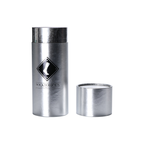 Holographic Paper Tube Packaging Box for Socks T-shirt