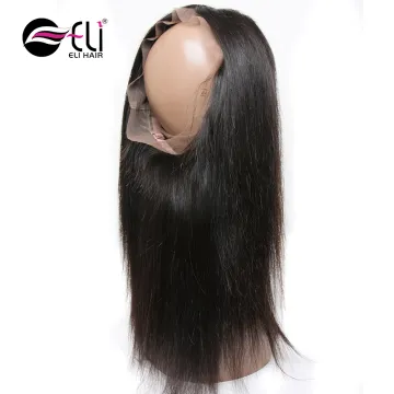 360 Lace Frontal Closure with Baby Hair kinky straight Virgin Brazilian Hair Lace Closure