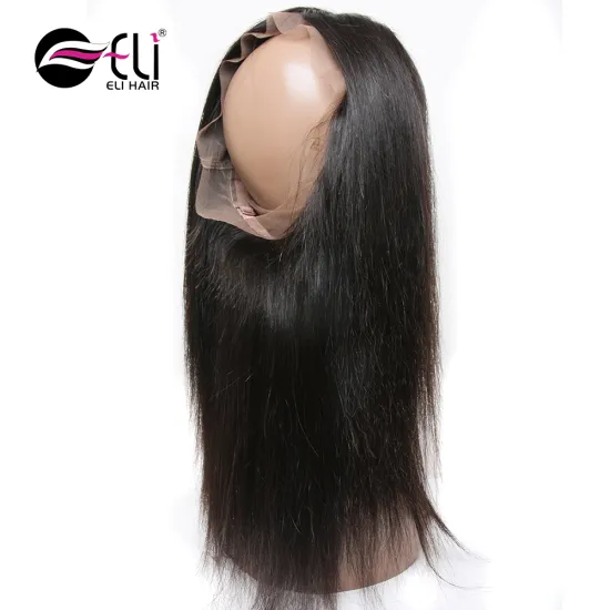 360 Lace Frontal Closure with Baby Hair kinky straight Virgin Brazilian Hair Lace Closure