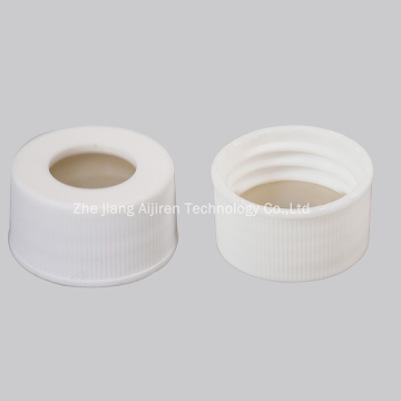 Nature PTFE nature Silicone septa22mm white screw pp cap laboratory analysis chemical vials