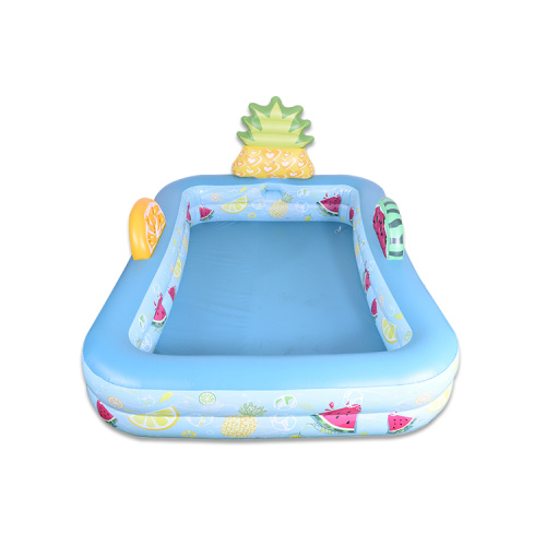 Fruit-shaped sprinkling inflatable swimming pool