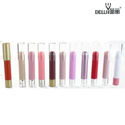 Empty plastics cosmetics packing for lipstick