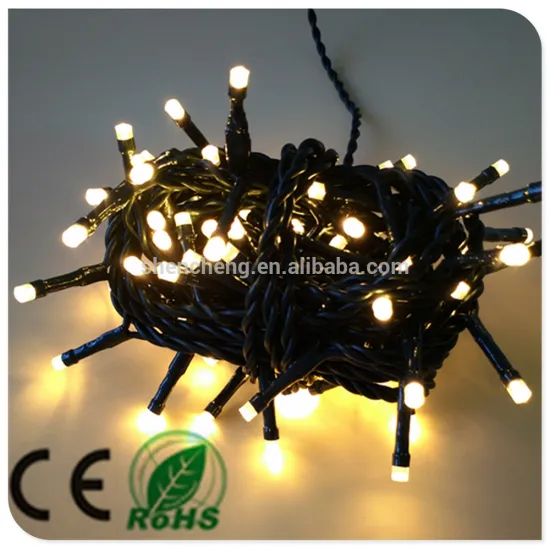 50L LED string light warm white with controller indoor use led christmas lights for christmas decoration,street lights