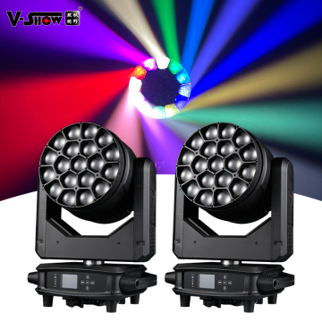 VSHOW To CA 4pcs R1940L LED RGBW Wash Zoom Moving Head Light for DJ Parties