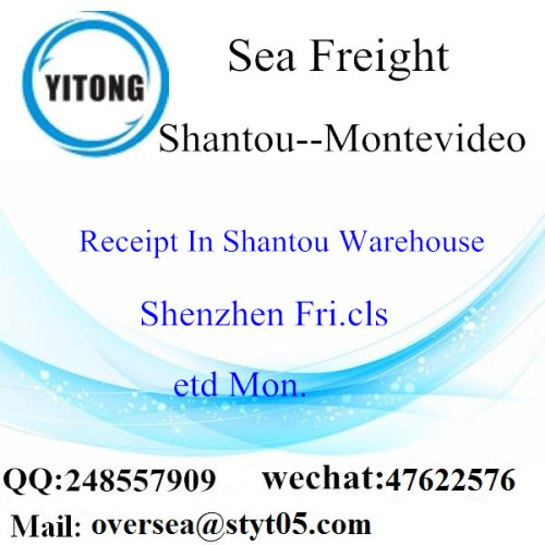 Shantou Port LCL Consolidatie naar Montevideo