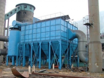 Cartridge filter collector for ceramics