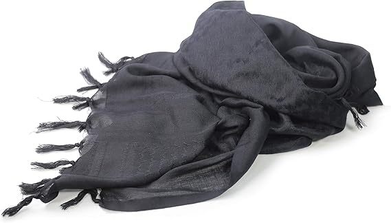 Luxns Military Shemagh Tactical Desert Scarf / 100% Cotton Keffiyeh Scarf Wrap for Men And Women