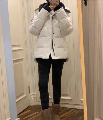 Winter Windproof Down Jacket Canadian Goose Hooded Coat for Men and Women
