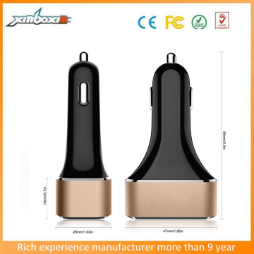 Factory Price Portable 4 USB Ports Micro USB Car Charger with DC Input 12-24V