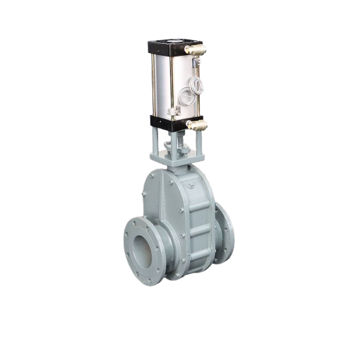 Пневматическая передача кормового клапана с двойным зародом