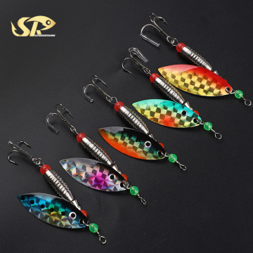 SuperiorFishing Spinnerbait Willow Leaf Spinner Blades Metal Bass Fishing Eugh TC204