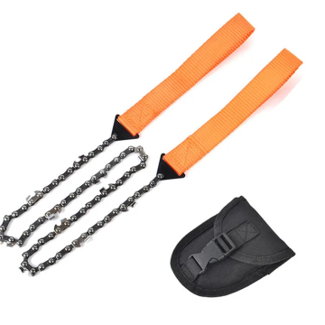 Portable Outdoor Pocket Chain Saw - Survival Hand Saw for Camping and Gardening