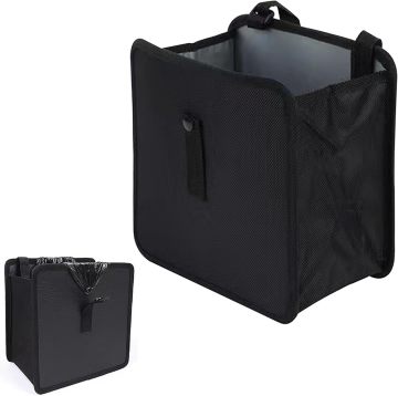 Dandelion Waterproof Foldable Car Trash Can - Collapsible Oxford Cloth Garbage Bag