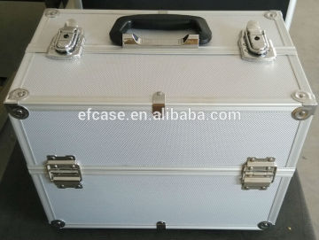 HOT SELLING SMALL DIAMOND ABS PROFESSIONAL MAKEUP CASES WITH PLASTIC TRAYS