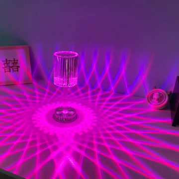 Wholesale RGB Remote Control Acrylic Crystal Desk Lamp