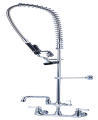 Popular Pre-Rinse Faucet with Flexible Gooseneck for Commercial Kitchen Sinks